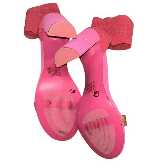 Woman’s Call It Spring Pink Chunky Heels Size 10 - Picture 7 of 8